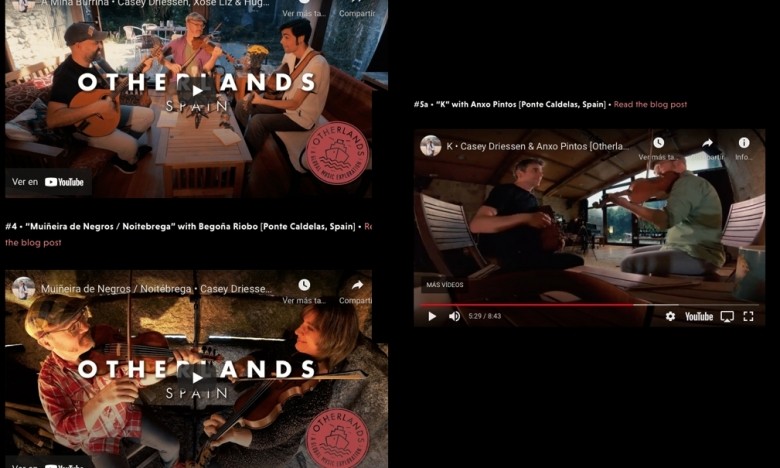 GALAXIA ETRAD. O violinista Casey Driessen publica Otherlands. Unha viaxe musical polo mundo que incluiu a Galicia e ao alumno Hugo Franco e aos mestres Xosé Liz, Begoña Riobó e Anxo Pintos