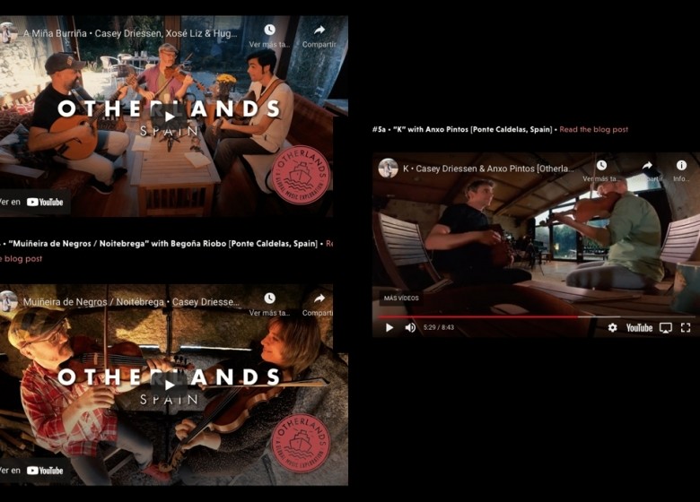 GALAXIA ETRAD. O violinista Casey Driessen publica Otherlands. Unha viaxe musical polo mundo que incluiu a Galicia e ao alumno Hugo Franco e aos mestres Xosé Liz, Begoña Riobó e Anxo Pintos