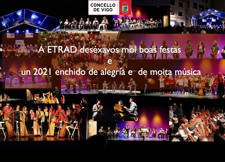 A ETRADVIGO deséxavos moi boas festas e feliz chegada do 2021!!!!