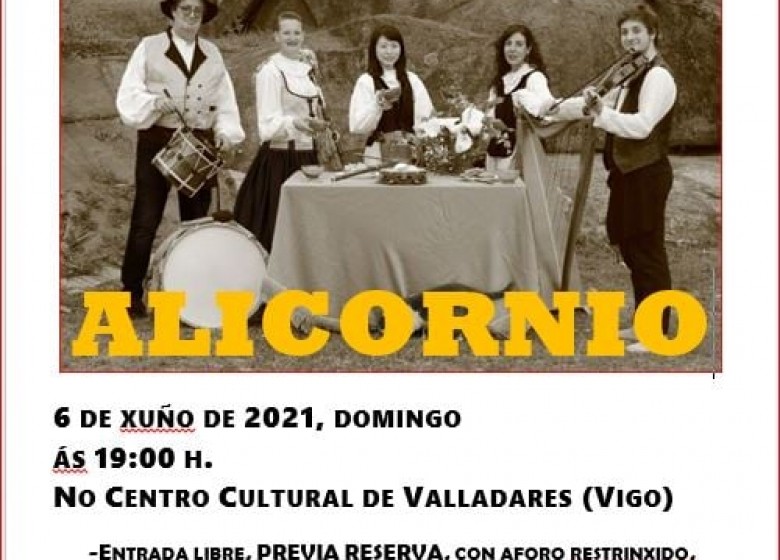 OS ALICORNIOSno C.C. de Valadares. Domingo 6 de xuño. 19:00 hs. Entrada libre e de balde con aforamento restrinxido  previa reserva no enlace. EXTRAESCOLARES ETRAD 2020-21.