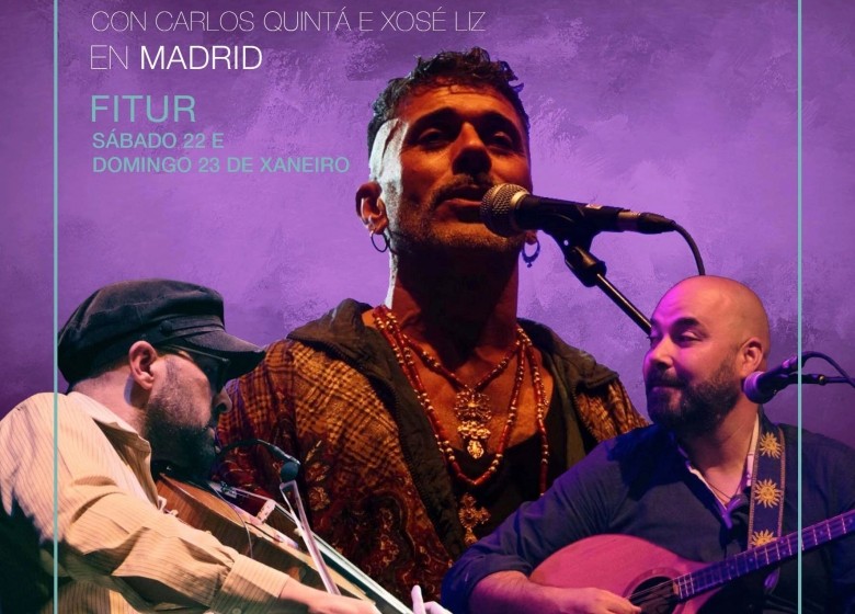 GALAXIA ETRAD.  XISCO FEIJOÓ PRESENTA O SEU CD: PEIXE,  CON CARLOS QUINTA E XOSÉ LIZ  EN FITUR. 22-23 XAN.