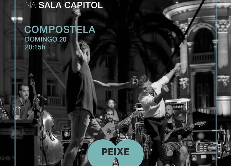 Xisco Feijoó presenta PEIXE con Carlos Quintá, Xosé Liz e Tanxugueiras. Sala Capitol de Compostela. Domingo 20/Feb. 20:15. GALAXIA ETRAD 2022.