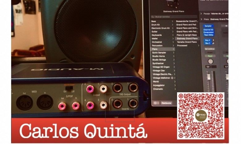 MONOGRÁFICO. PRODUCIÓN MUSICAL E ARTÍSTICA. CARLOS QUINTÁ. 04/11/18 MAR. 2022. 16:00-19:00 HS. EXTRAESCOLARES ETRADVIGO 2021/22.