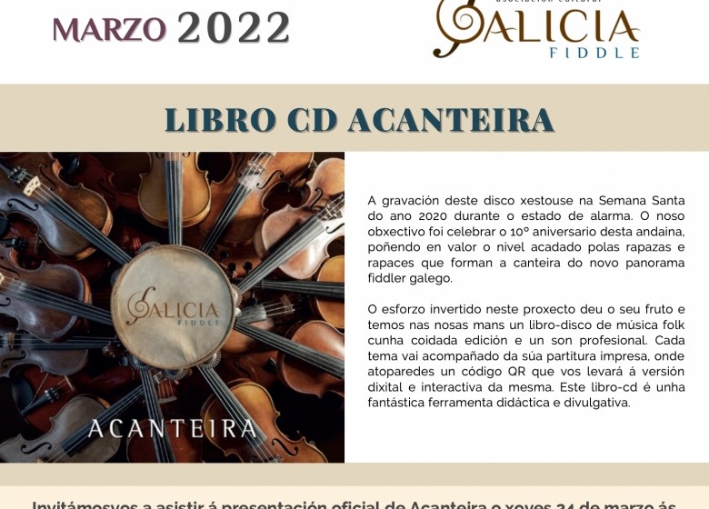 GALAXIA ETRAD. O mestre de violín Alfonso Franco e a A.C. Galicia Fiddle presentan o libro-CD 
