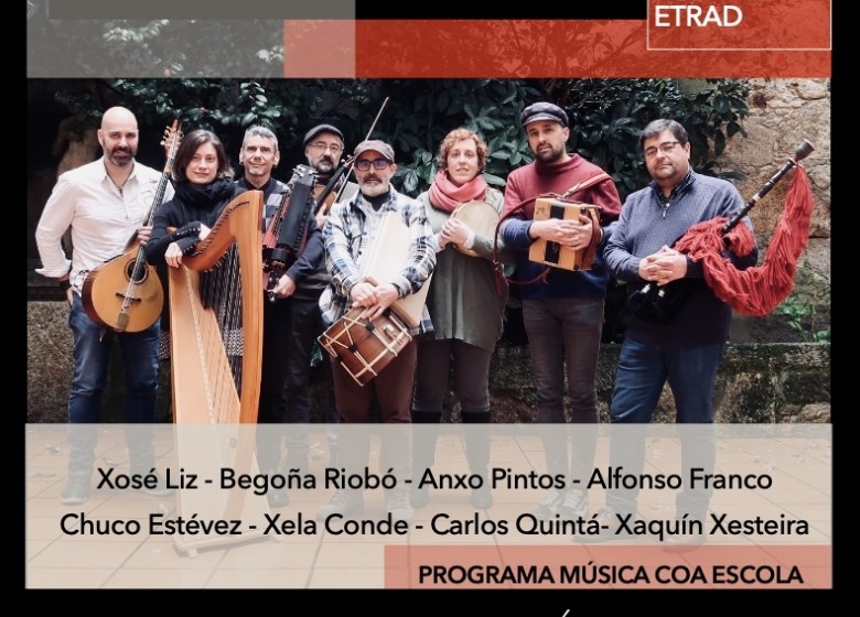 MÚSICA COA ESCOLA. Programa de Concertos Didácticos da Concellería de Educación. @s mestr@s da ETRAD presentan MIGRASÓNS. Auditorio do Concello de Vigo. Luns 20, martes 21, mércores 22, de 12:00hs a 13:00hs Xoves 23/MAR en dobre sesión: de 10:00 a 11:00 e