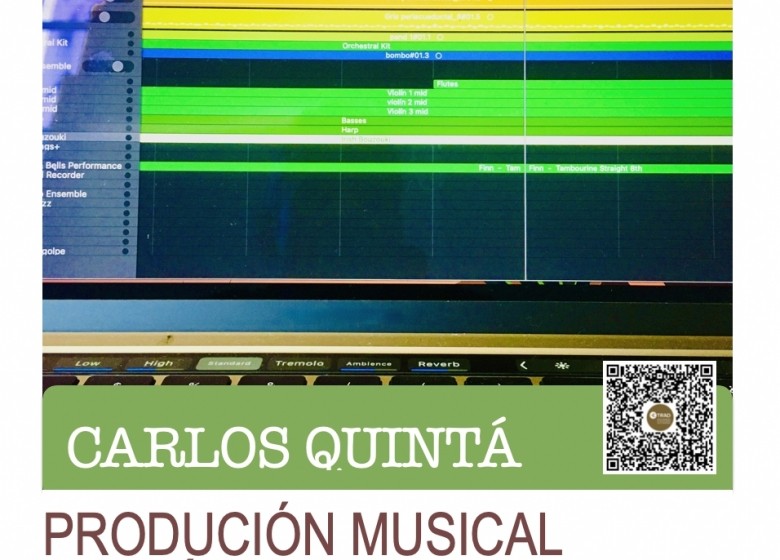 CURSO DE PRODUCIÓN MUSICAL E ARTISTICA. CARLOS QUINTÁ. 24MAR, 14ABR, 21ABR. EXTRAESCOLARES ETRADVIGO 2022-23.