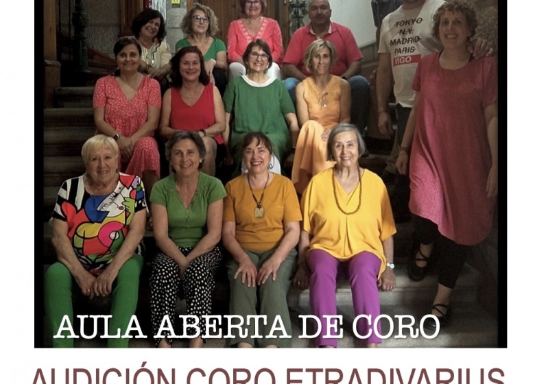 Concerto do Coro Etradivarius (A.A. de Coro da ETRAD)  Mércores ás 20:15h no patio da escola. EXTRAESCOLARES ETRADVIGO 2022-23
