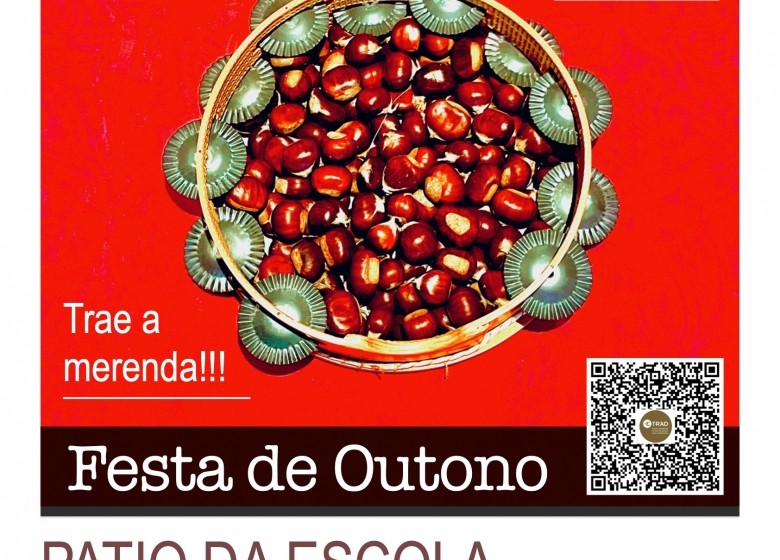 FESTA DE OUTONO. PATIO DA ESCOLA. VENRES 11/NOV. DE 17:00H A 19:00H. EXTRAESCOLARES ETRADVIGO 2023-24