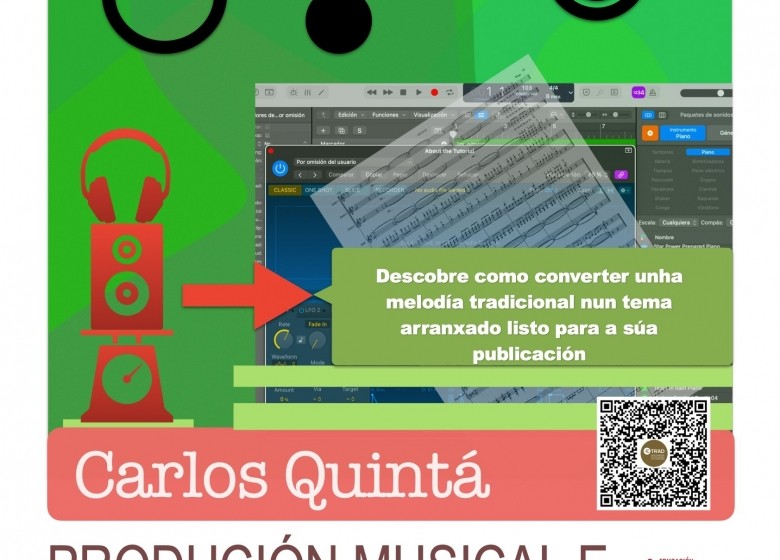 CURSO: Produción Musical e Artística. Carlos Quintá.  05 // 19 // 26/ABRIL. EXTRAESCOLARES ETRADVIGO 2023-24