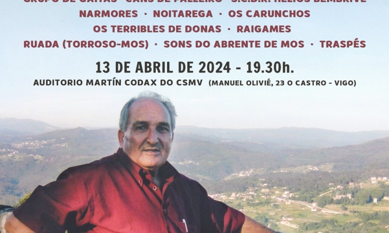 A Banda de Gaitas e Percusión da ETRAD no Memorial Henrique Otero. Sábado 13/ABRIL. Auditorio do CSMVIGO. 19:30