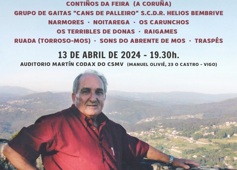 A Banda de Gaitas e Percusión da ETRAD no Memorial Henrique Otero. Sábado 13/ABRIL. Auditorio do CSMVIGO. 19:30