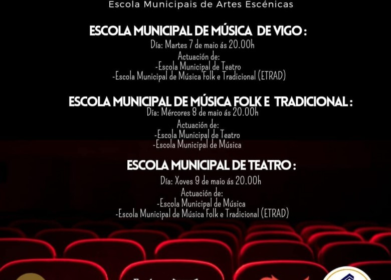 II MOSTRA EMMA.  Escola Municipal de Teatro de Vigo // Escola Municipal de Música de Vigo.  Mércores 8 de maio. 20:00h.  Auditorio Milladoiro