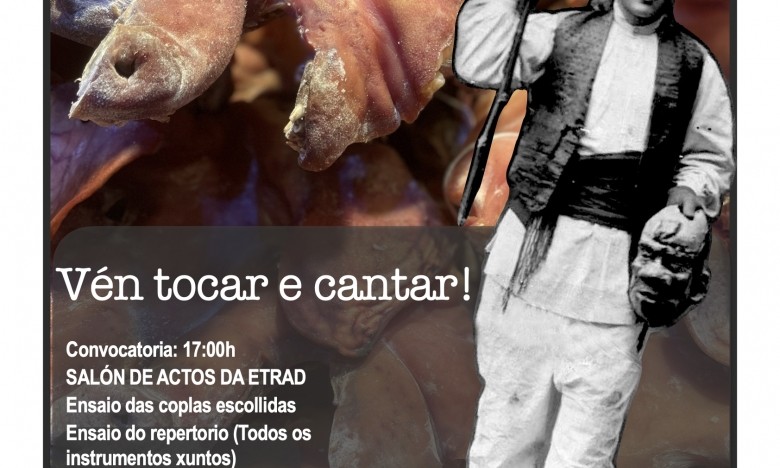 ENTROIDO 2025. VÉN TOCAR E BAILAR!! VENRES 28/FEB. AUDITORIO MILLADOIRO 17:30H. EXTRAESCOLARES ETRADVIGO 2024-25