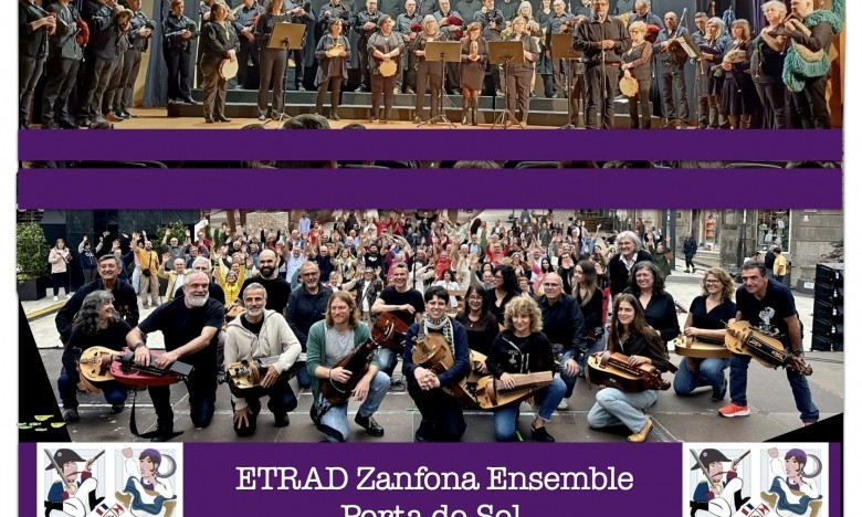 A ETRAD na Reconquista. PORTA DO SOL. Banda de Gaitas e Percusión. Venres 28. 18:00hs. ETRAD Zanfona Ensemble. Sábado 29. 12:30 hs.