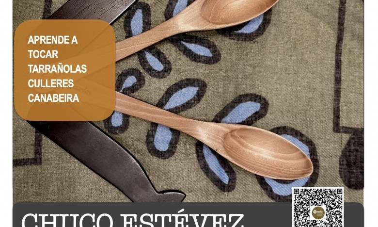 CURSO: PERCUSIÓNS MIÚDAS (TARRAÑOLAS, CULLERES...)  CHUCO ESTÉVEZ.  25/ABR, 09/MAI, 06/XUÑO. EXTRAESCOLARES ETRADVIGO 2024-25