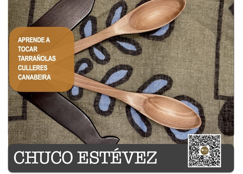 CURSO: PERCUSIÓNS MIÚDAS (TARRAÑOLAS, CULLERES...)  CHUCO ESTÉVEZ.  25/ABR, 09/MAI, 06/XUÑO. EXTRAESCOLARES ETRADVIGO 2024-25