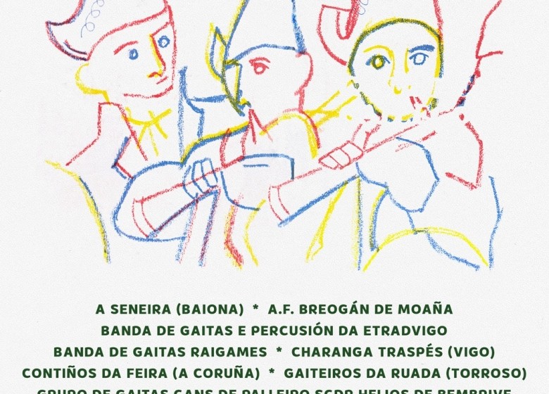 A Banda de Gaitas e Percusión da ETRAD no Memorial Henrique Otero. Sábado 26/ABR. Auditorio Martín Códax (CSMV). 19:00h. EXTRAESCOLARES ETRADVIGO 2024-25