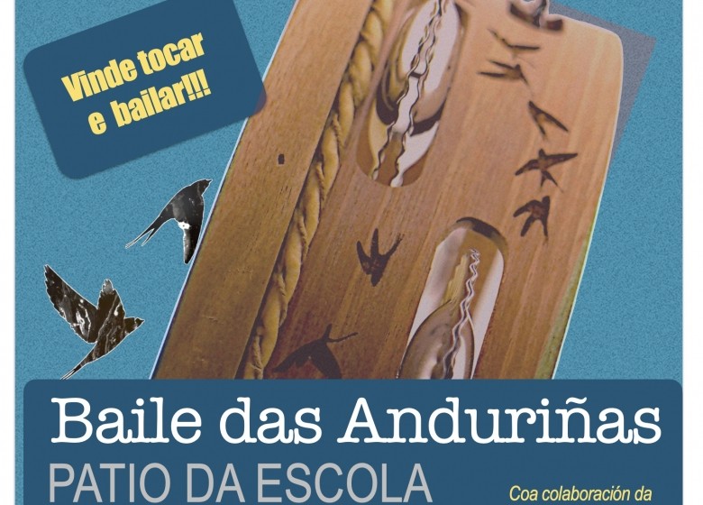 BAILE DAS ANDURIÑAS. Patio da Escola  Venres 06 de xuño  De 17 a 19hs. EXTRAESCOLARES ETRADVIGO 2024-25