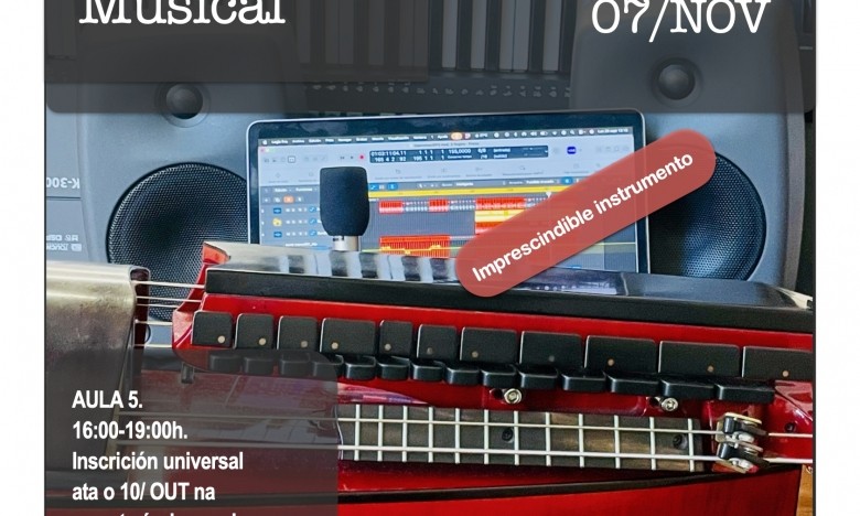 Curso de Ampliación de Estudos. PRODUCIÓN MUSICAL con Anxo Pintos e Xosé Liz. 10, 17, 24/OUT e 07/NOV. Extraescolares ETRADVIGO 2025-26