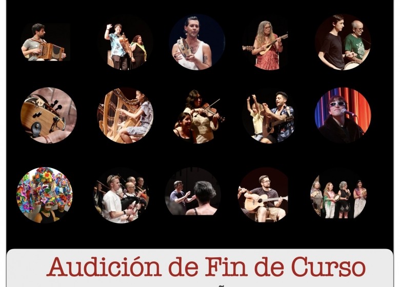 AUDICIÓN DE FIN DE CURSO 2025-2026. Auditorio Municipal de Vigo. Martes 23 de xuño. 18:00 h. Entrada libre e de balde ata completar capacidade