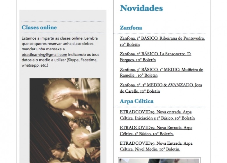 ETRADCOVID19. 10º BOLETIN ETRADENLIÑA. Xa nas vosas caixas de correo cos novos contidos para traballar ao longo da semana.